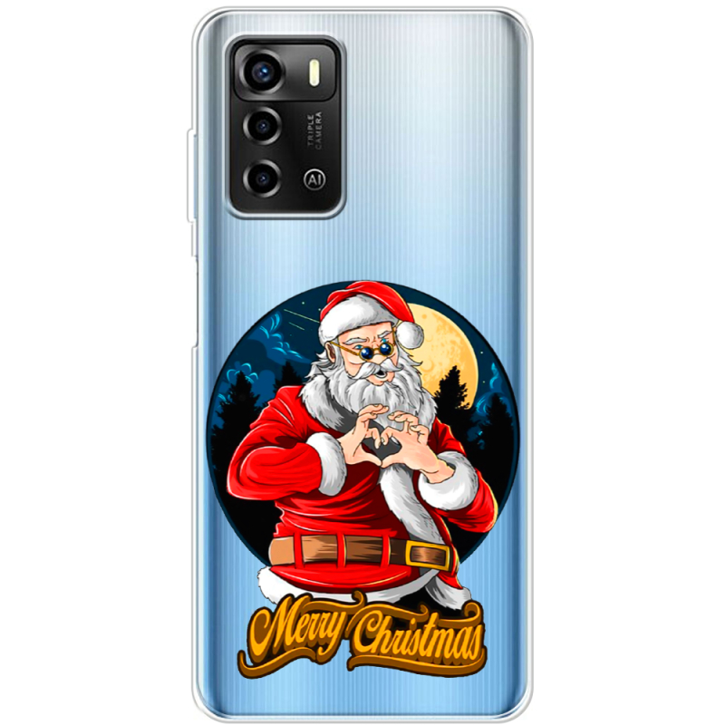 Прозрачный чехол BoxFace ZTE Blade A72 Cool Santa