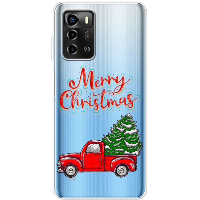 Прозрачный чехол BoxFace ZTE Blade A72 Holiday Car