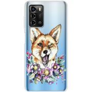 Прозрачный чехол BoxFace ZTE Blade A72 Winking Fox