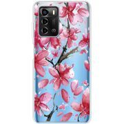 Прозрачный чехол BoxFace ZTE Blade A72 Pink Magnolia