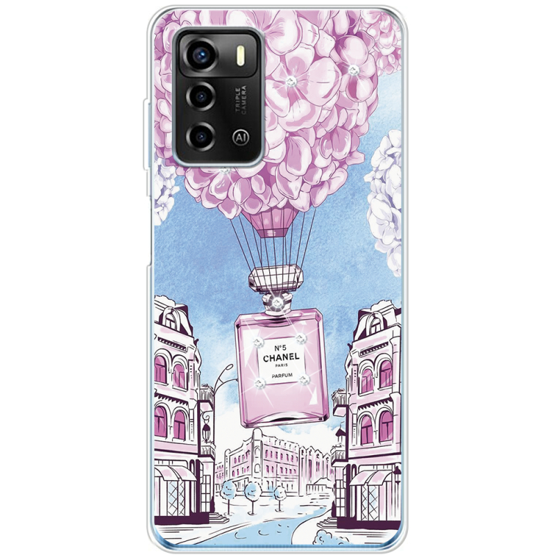 Чехол со стразами ZTE Blade A72 Perfume bottle