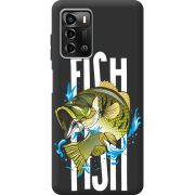 Черный чехол BoxFace ZTE Blade A72 Fish