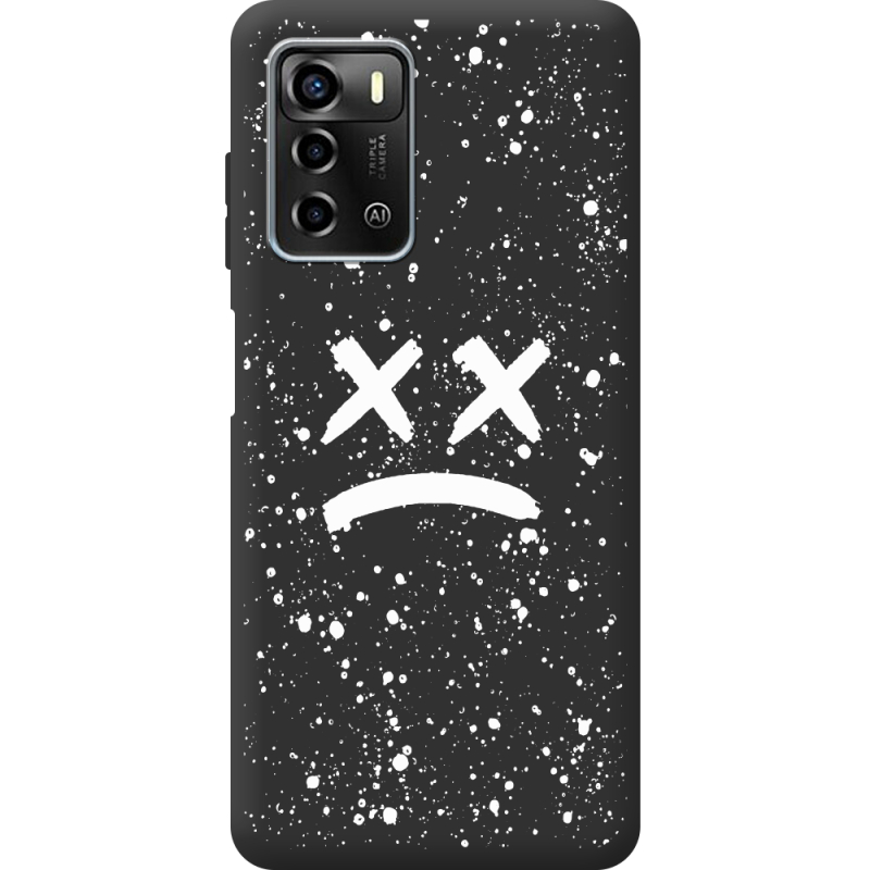 Черный чехол BoxFace ZTE Blade A72 Sad Way