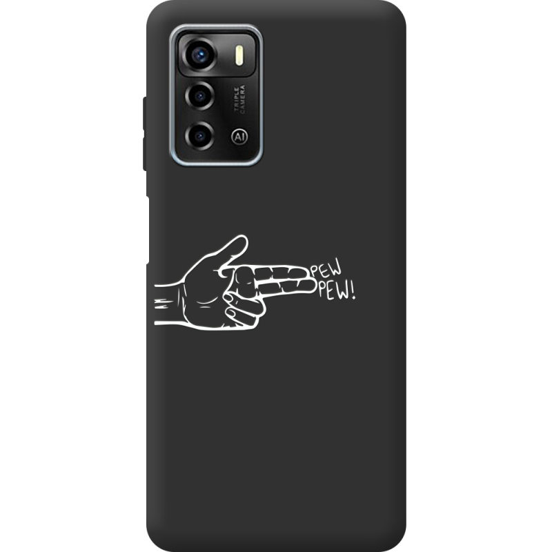 Черный чехол BoxFace ZTE Blade A72 Pew Pew