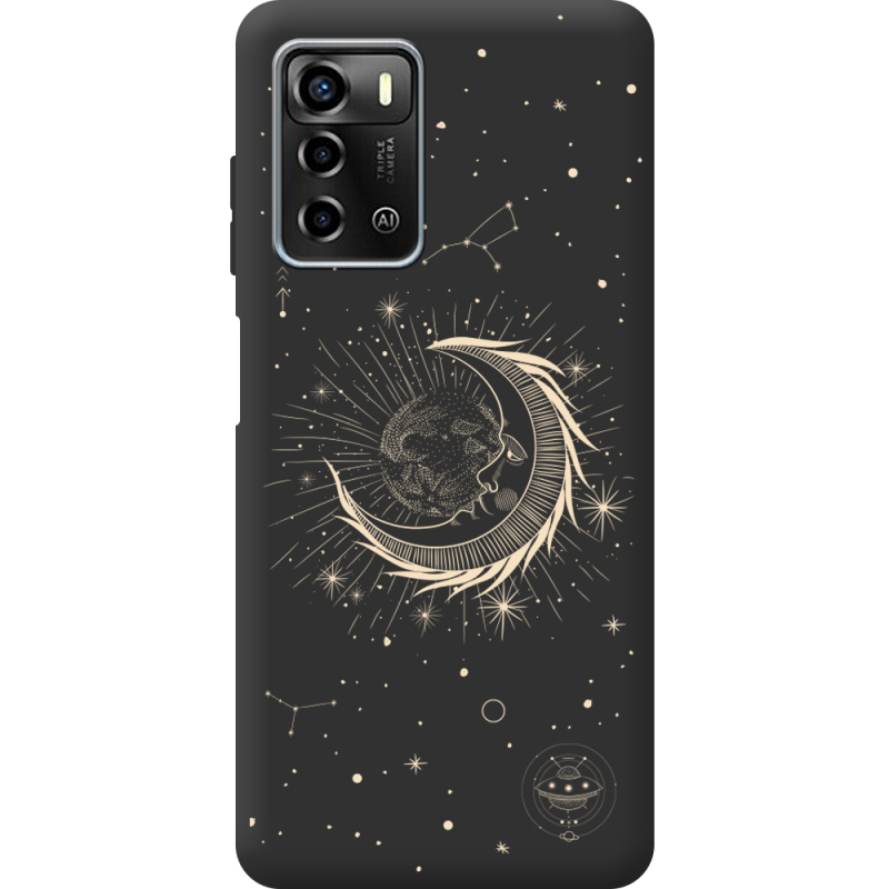 Черный чехол BoxFace ZTE Blade A72 Moon