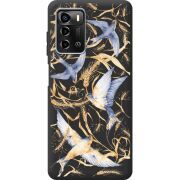 Черный чехол BoxFace ZTE Blade A72 Ластівки