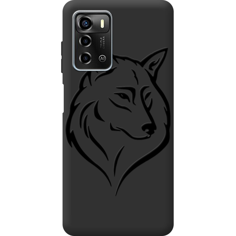 Черный чехол BoxFace ZTE Blade A72 Wolf