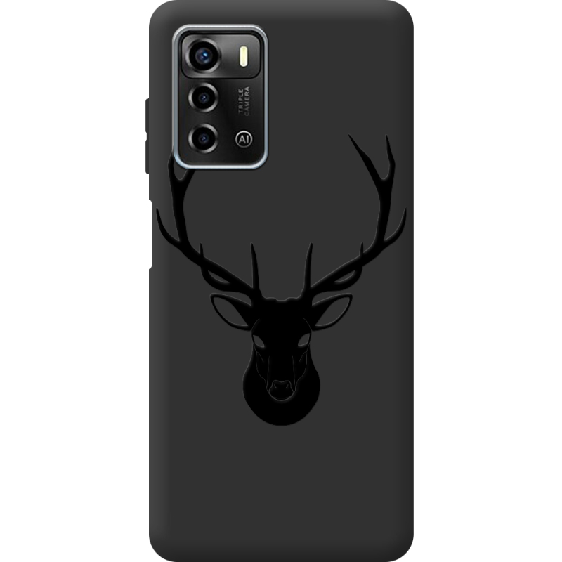 Черный чехол BoxFace ZTE Blade A72 Deer