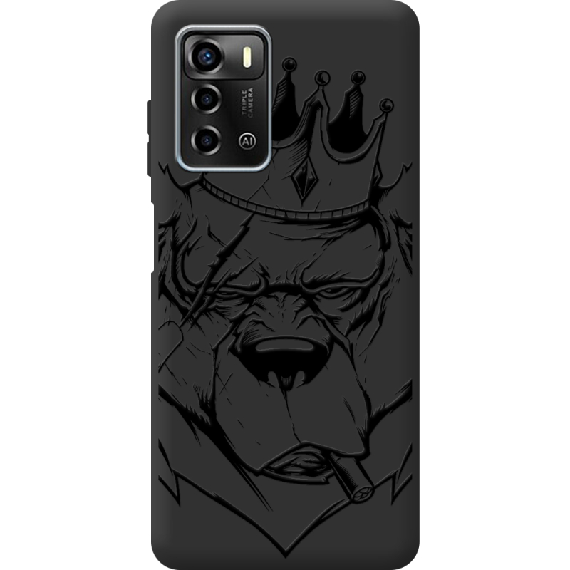 Черный чехол BoxFace ZTE Blade A72 Bear King