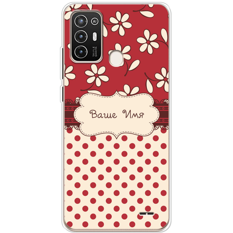 Чехол BoxFace ZTE Blade A52 Именной Polka Dots