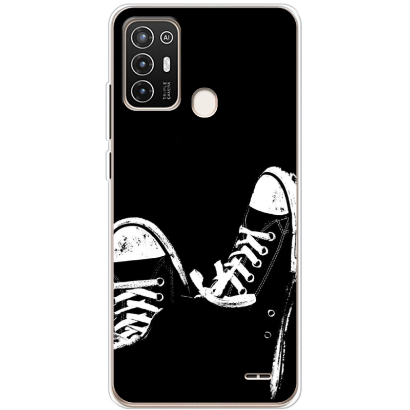 Чехол BoxFace ZTE Blade A52 Black Sneakers