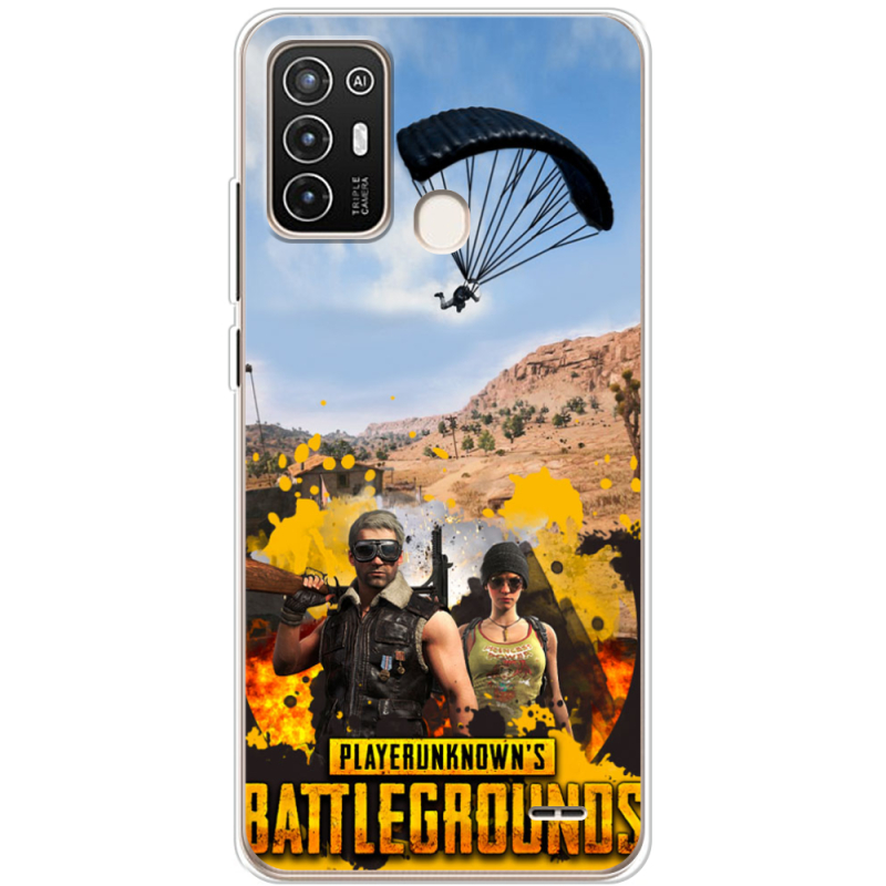 Чехол BoxFace ZTE Blade A52 Pubg parachute