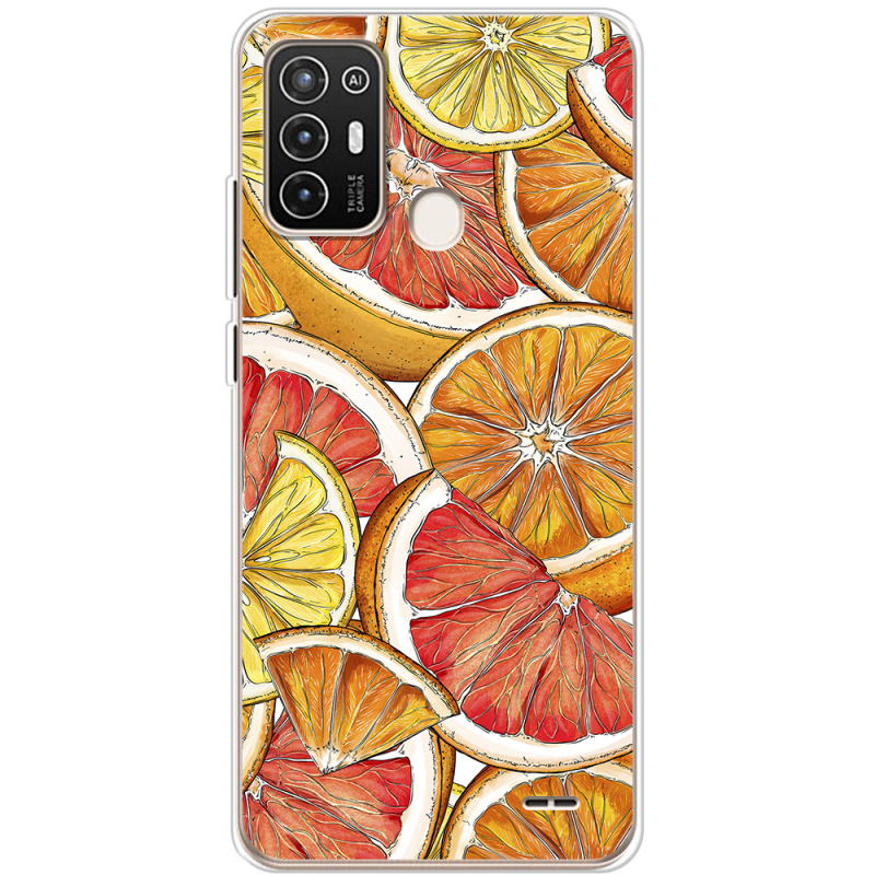 Чехол BoxFace ZTE Blade A52 Citrus Pattern