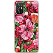 Чехол BoxFace ZTE Blade A52 Tropical Flowers