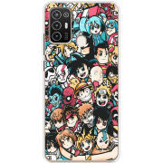 Чехол BoxFace ZTE Blade A52 Anime Stickers