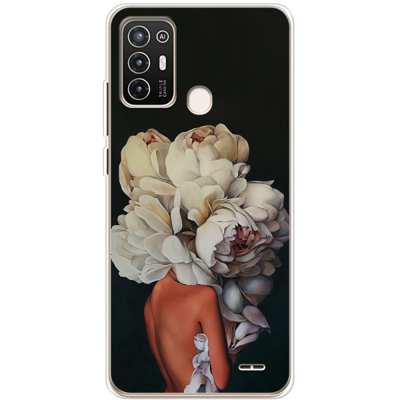 Чехол BoxFace ZTE Blade A52 Exquisite White Flowers