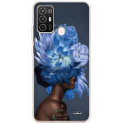 Чехол BoxFace ZTE Blade A52 Exquisite Blue Flowers