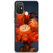 Чехол BoxFace ZTE Blade A52 Exquisite Orange Flowers