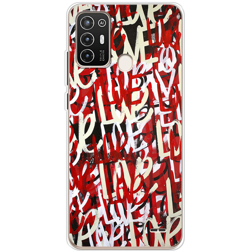 Чехол BoxFace ZTE Blade A52 Love Graffiti