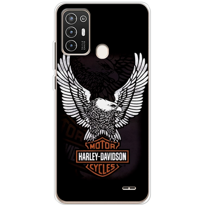 Чехол BoxFace ZTE Blade A52 Harley Davidson and eagle