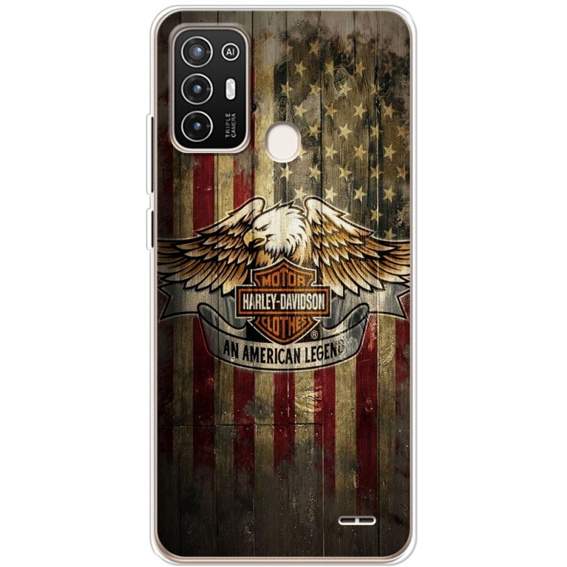 Чехол BoxFace ZTE Blade A52 Harley An American Legend