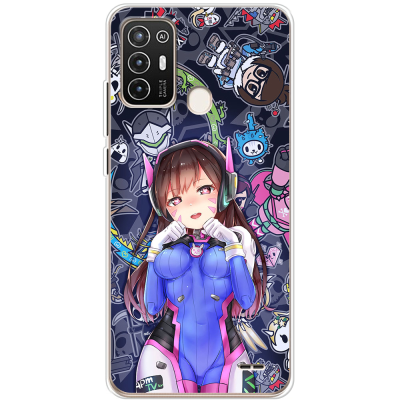 Чехол BoxFace ZTE Blade A52 Overwatch D.VA