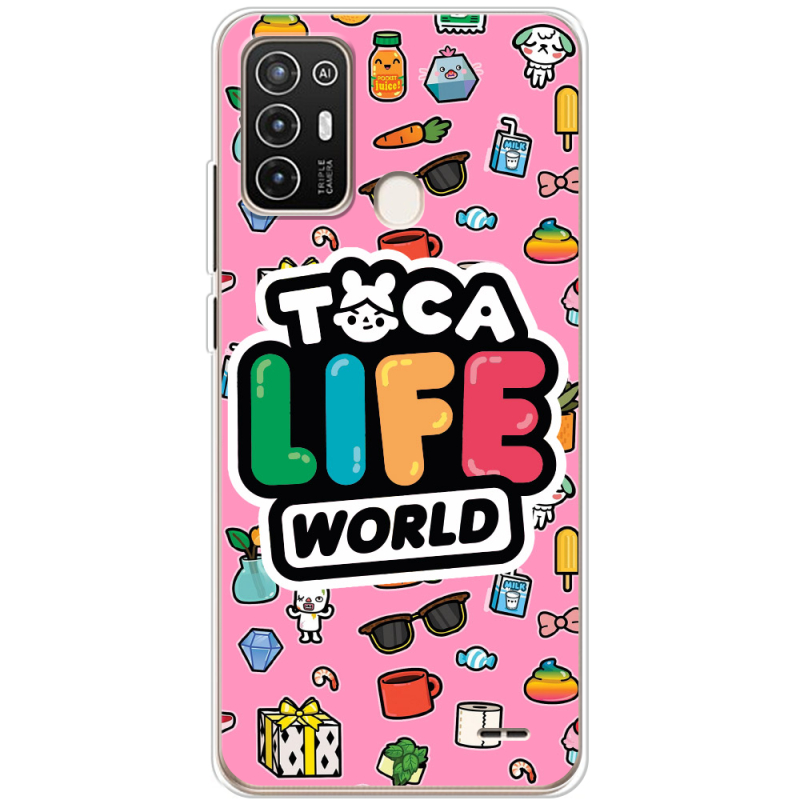 Чехол BoxFace ZTE Blade A52 Toca Boca Life World