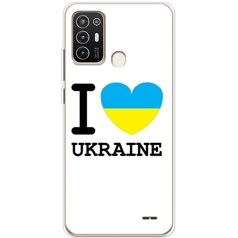 Чехол BoxFace ZTE Blade A52 I love Ukraine