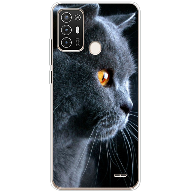 Чехол BoxFace ZTE Blade A52 English cat