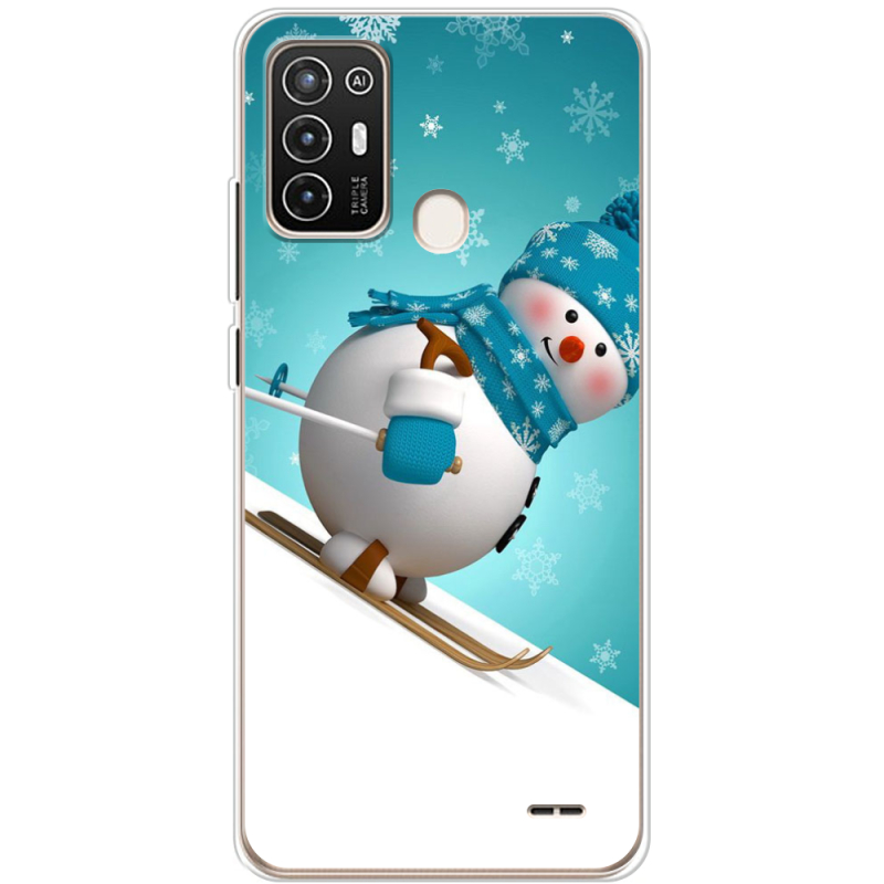 Чехол BoxFace ZTE Blade A52 Skier Snowman