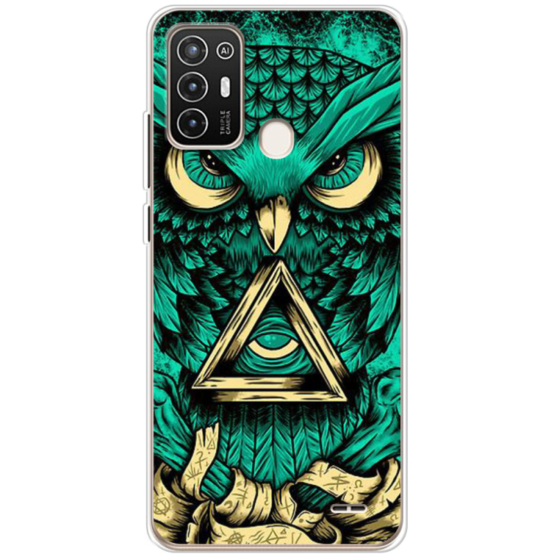 Чехол BoxFace ZTE Blade A52 Masonic Owl