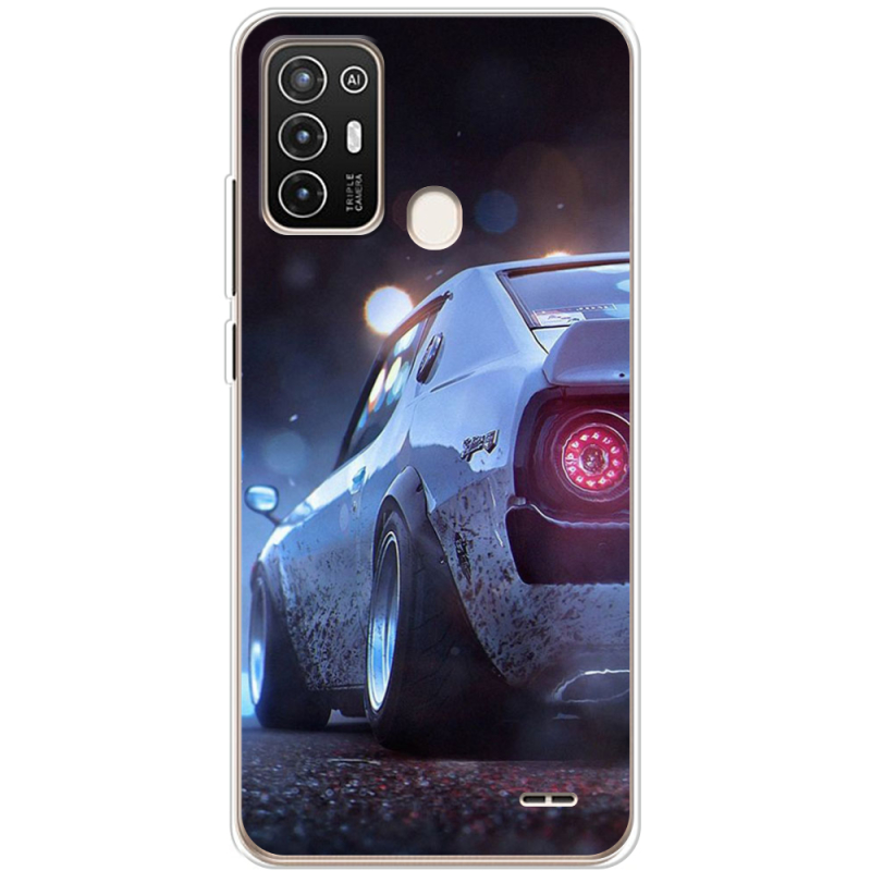 Чехол BoxFace ZTE Blade A52 Silver Car