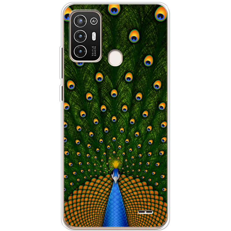 Чехол BoxFace ZTE Blade A52 Peacocks Tail