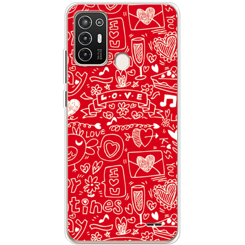 Чехол BoxFace ZTE Blade A52 Happy Valentines