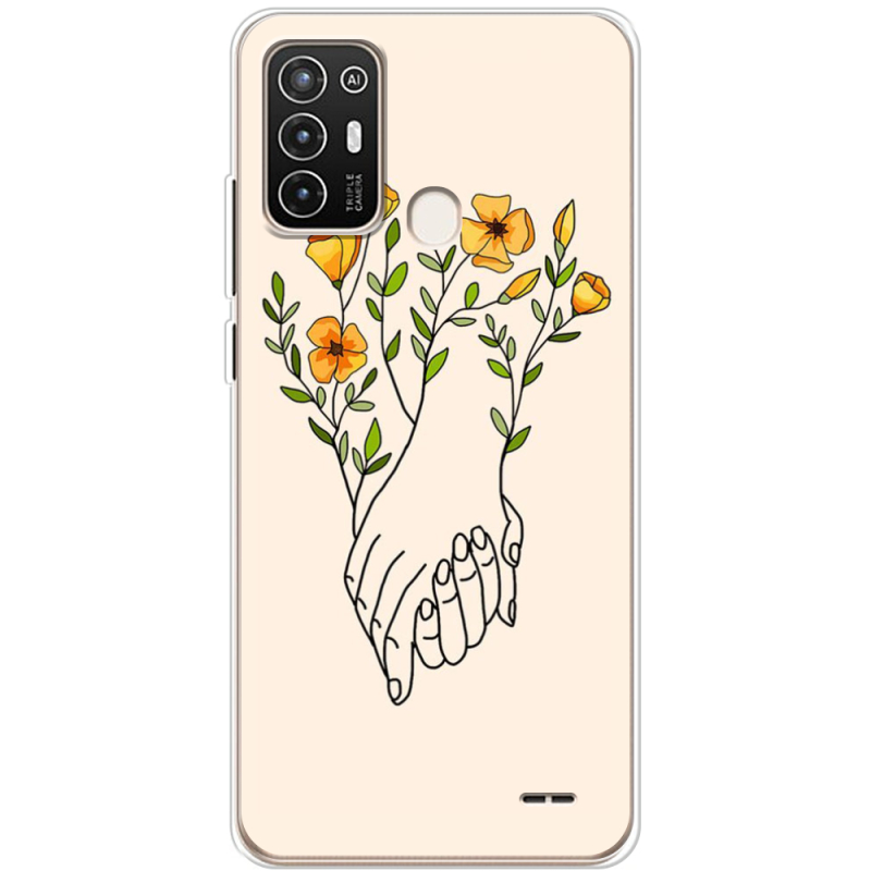 Чехол BoxFace ZTE Blade A52 Flower Hands