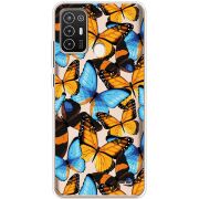 Прозрачный чехол BoxFace ZTE Blade A52 Butterfly Morpho