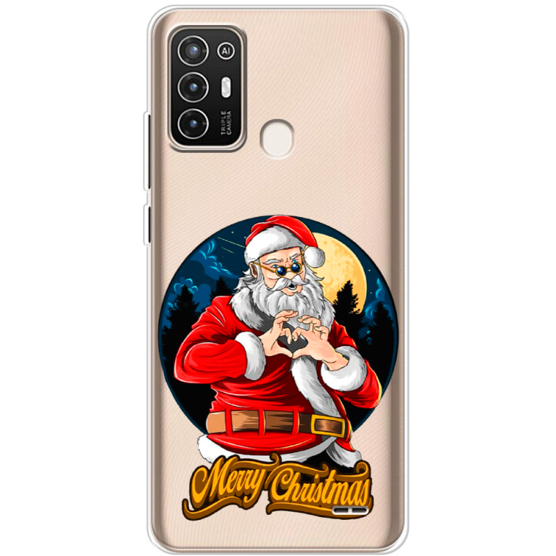 Прозрачный чехол BoxFace ZTE Blade A52 Cool Santa