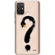 Прозрачный чехол BoxFace ZTE Blade A52 Swan question