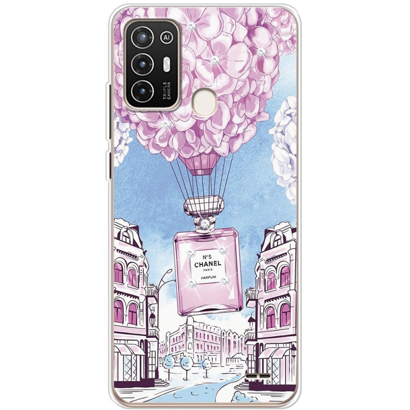 Чехол со стразами ZTE Blade A52 Perfume bottle