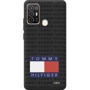 Черный чехол BoxFace ZTE Blade A52 Tommy Print