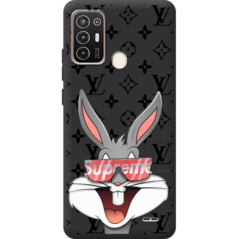 Черный чехол BoxFace ZTE Blade A52 looney bunny