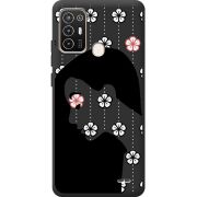 Черный чехол BoxFace ZTE Blade A52 Flower Hair