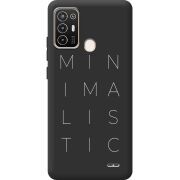 Черный чехол BoxFace ZTE Blade A52 Minimalistic