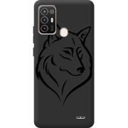 Черный чехол BoxFace ZTE Blade A52 Wolf