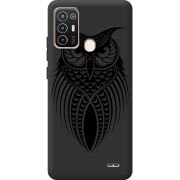 Черный чехол BoxFace ZTE Blade A52 Owl