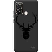 Черный чехол BoxFace ZTE Blade A52 Deer