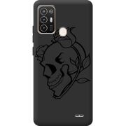 Черный чехол BoxFace ZTE Blade A52 Skull and Roses