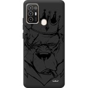 Черный чехол BoxFace ZTE Blade A52 Bear King