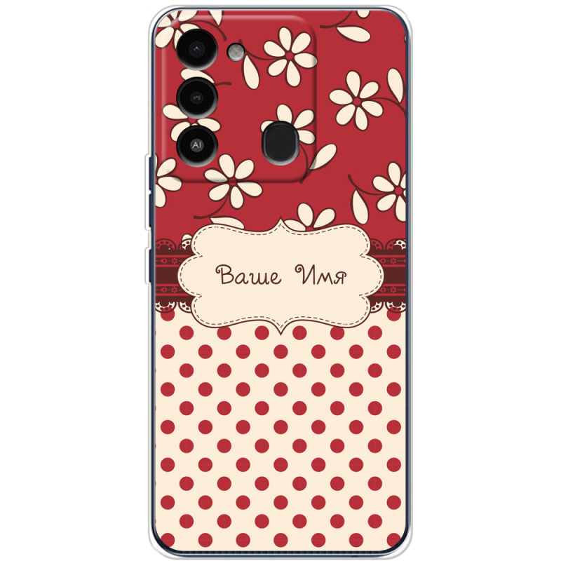 Чехол BoxFace Tecno Spark Go 2022 Именной Polka Dots