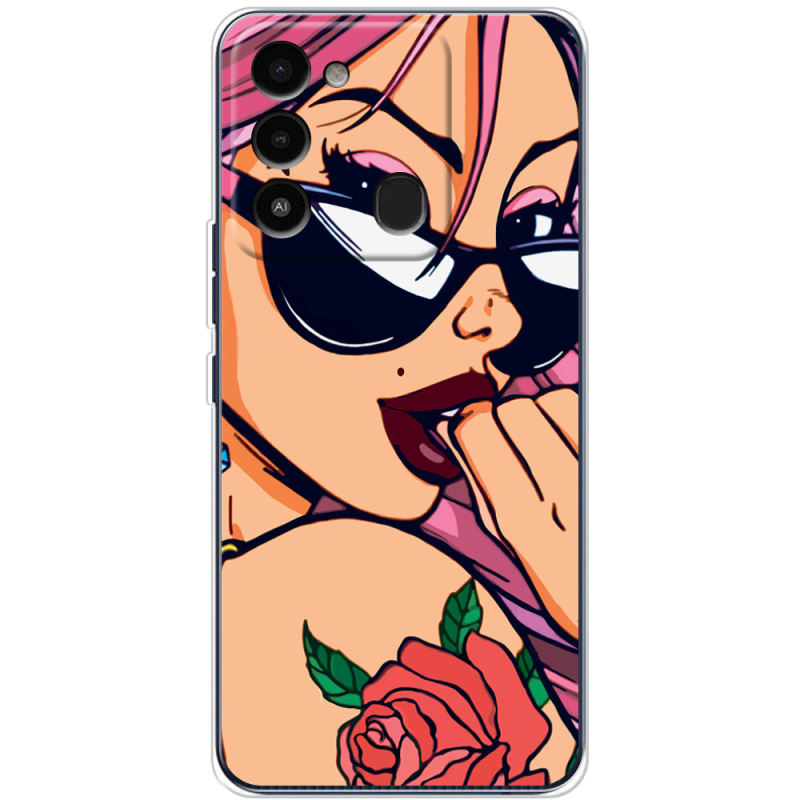 Чехол BoxFace Tecno Spark Go 2022 Pink Girl